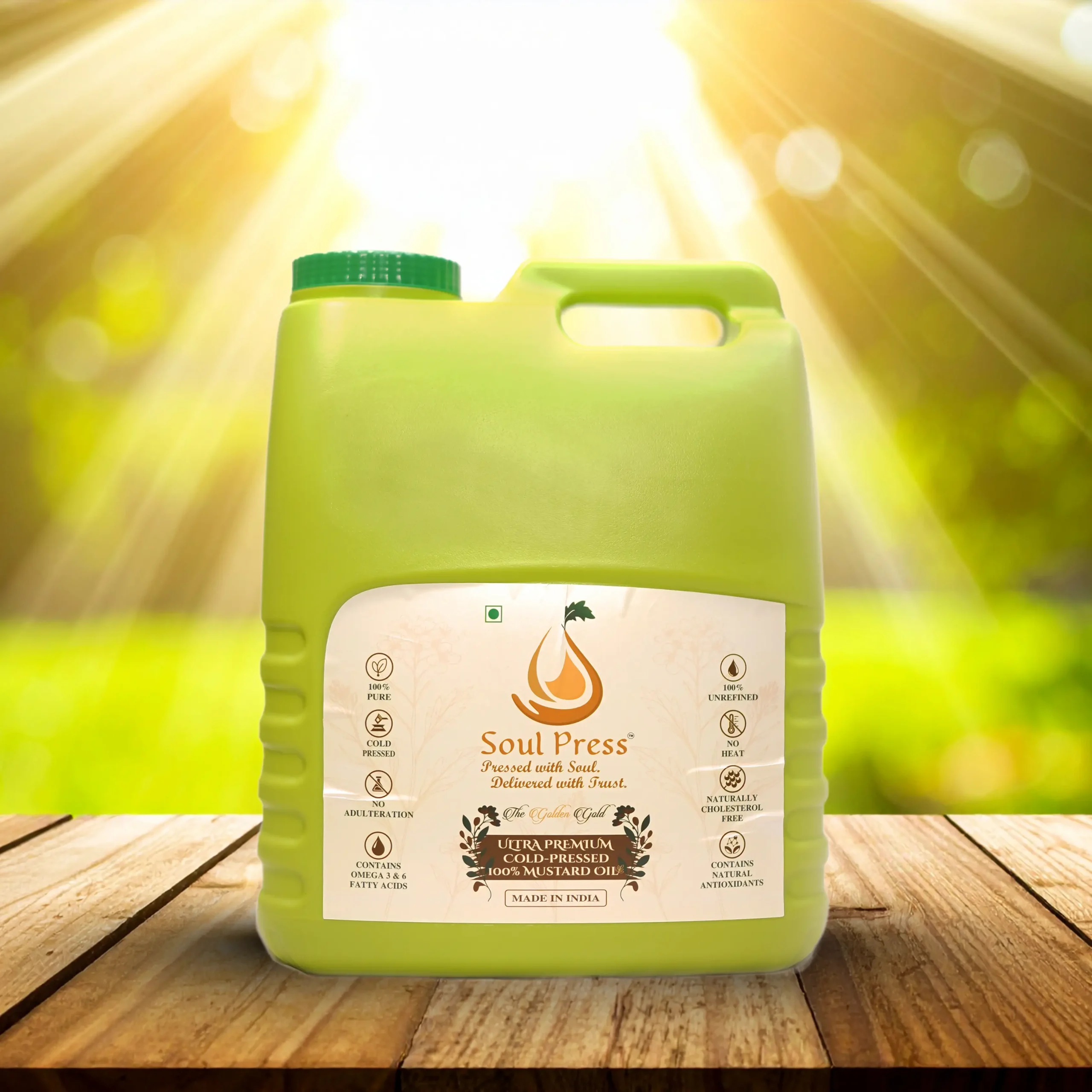 Cold Press yellow mustard oil 15 Ltr
