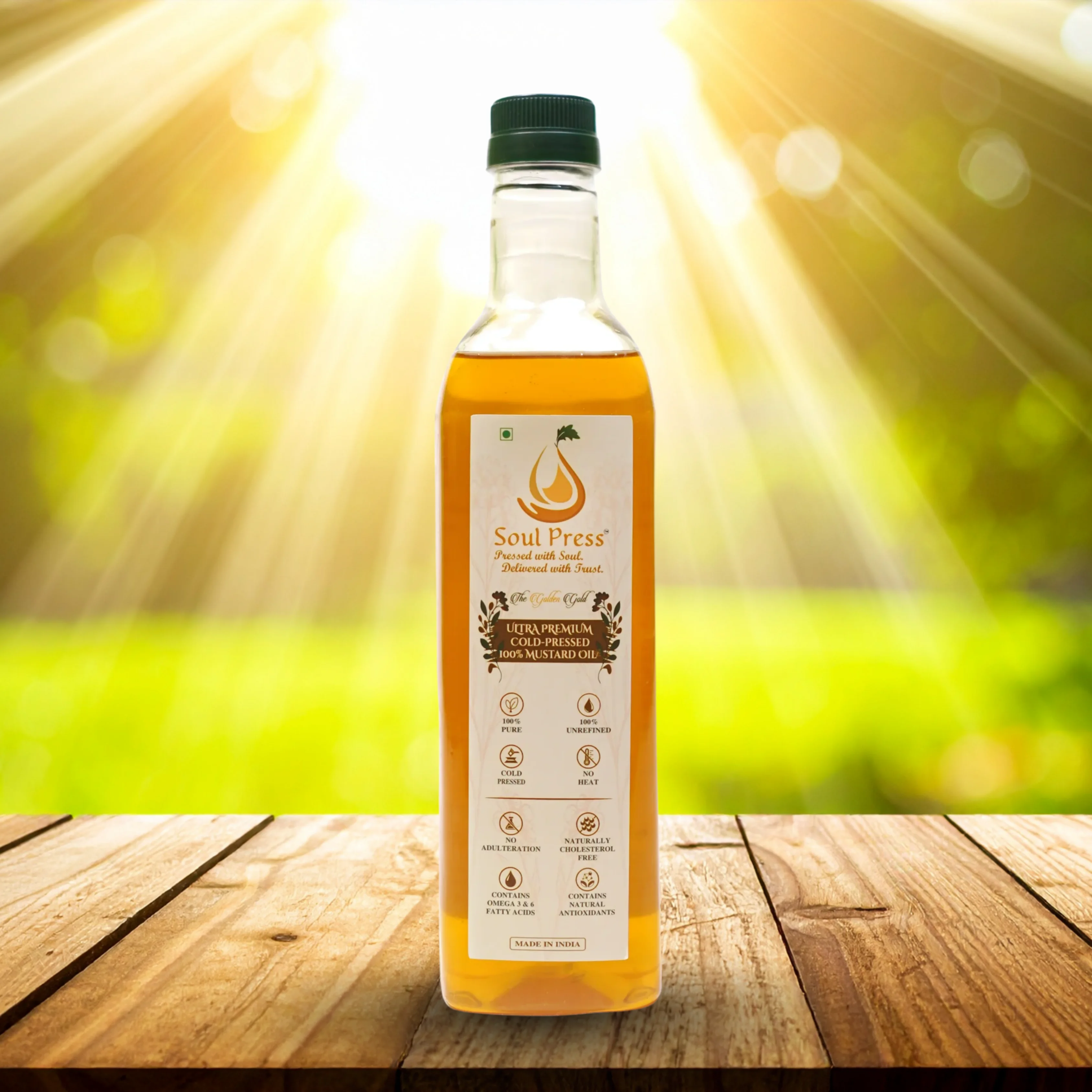 Cold Press yellow mustard oil 1 Ltr