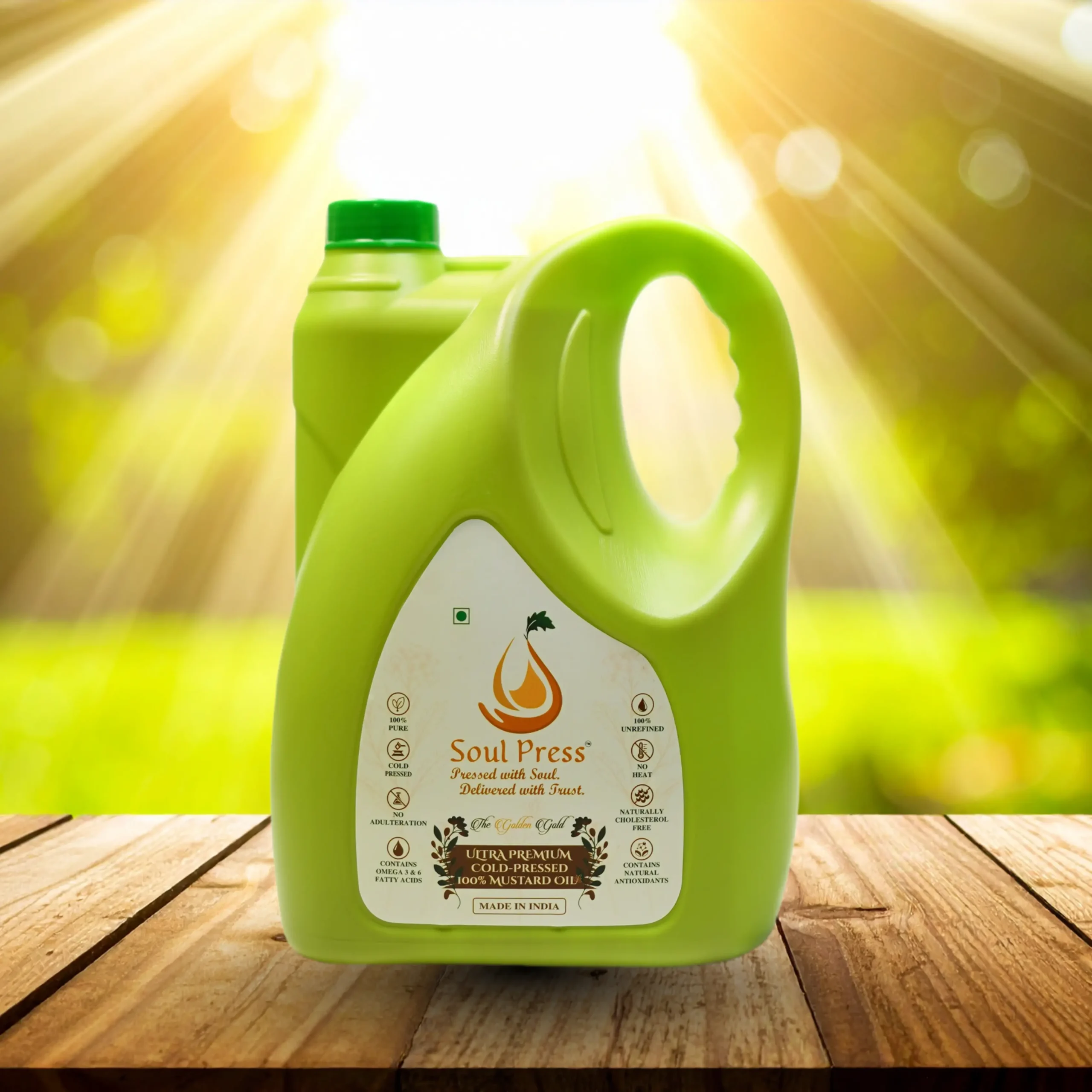 Cold Press yellow mustard oil 5 Ltr